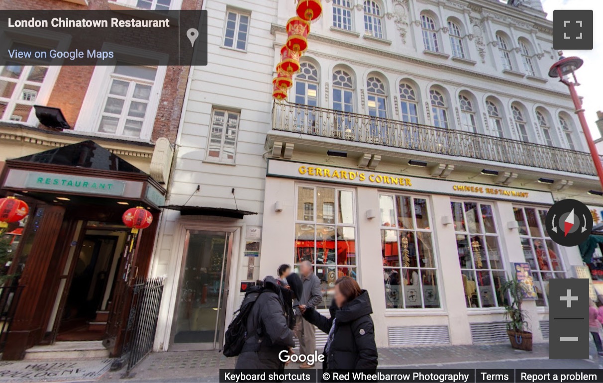 Street View image of 25 Gerrard Street, Central London, W1D