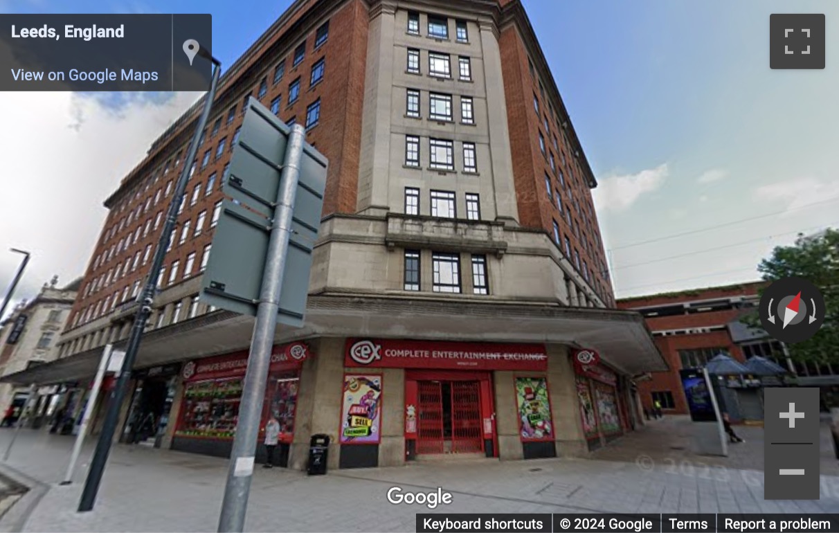 Street View image of 1 Broadgate, 22-26 The Headrow, Leeds, West Yorkshire