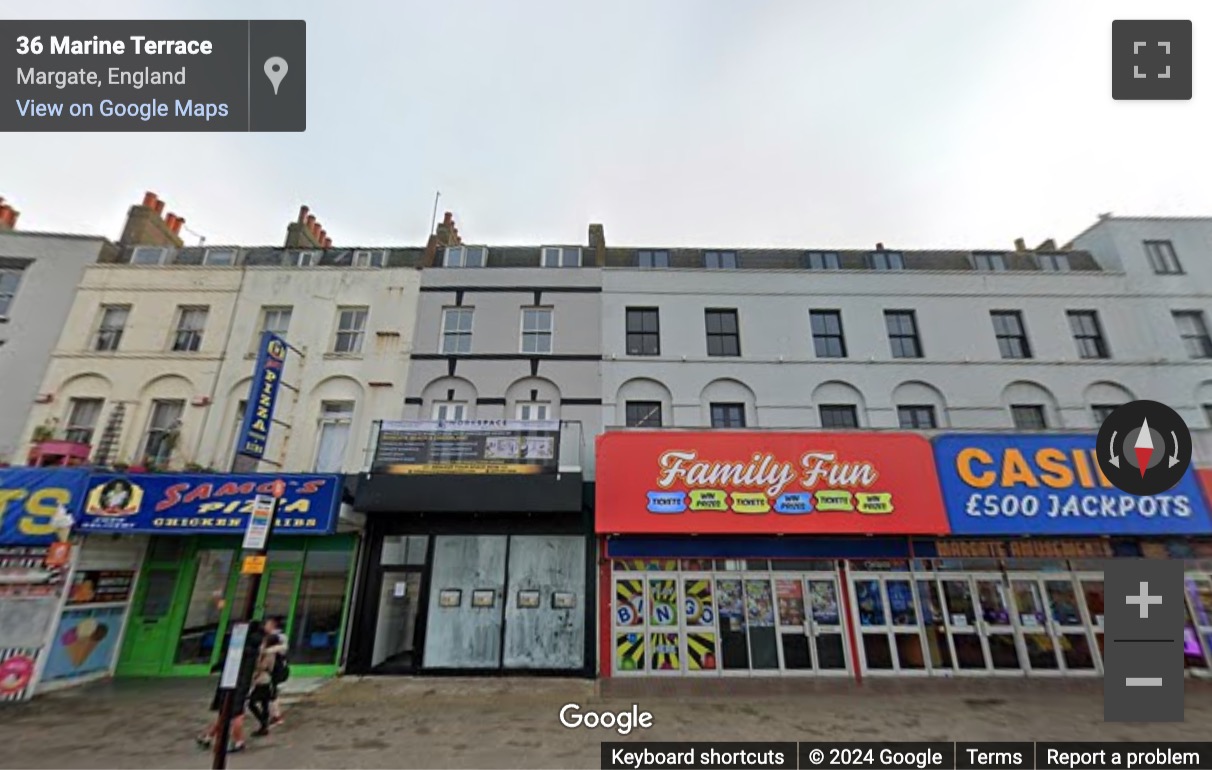 Street View image of 35 Marine Terrace, Margate, Kent