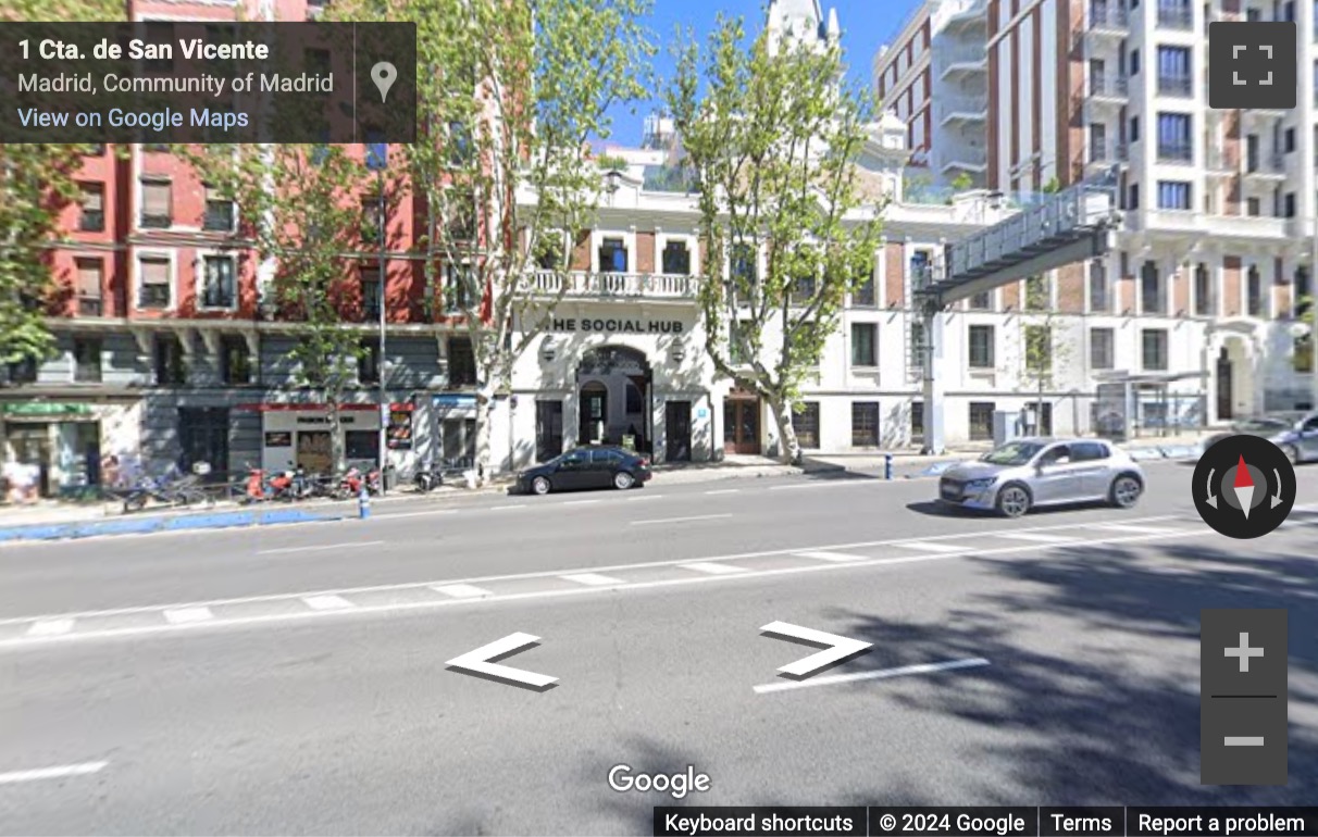 Street View image of 28 Cuesta de San Vicente, Madrid