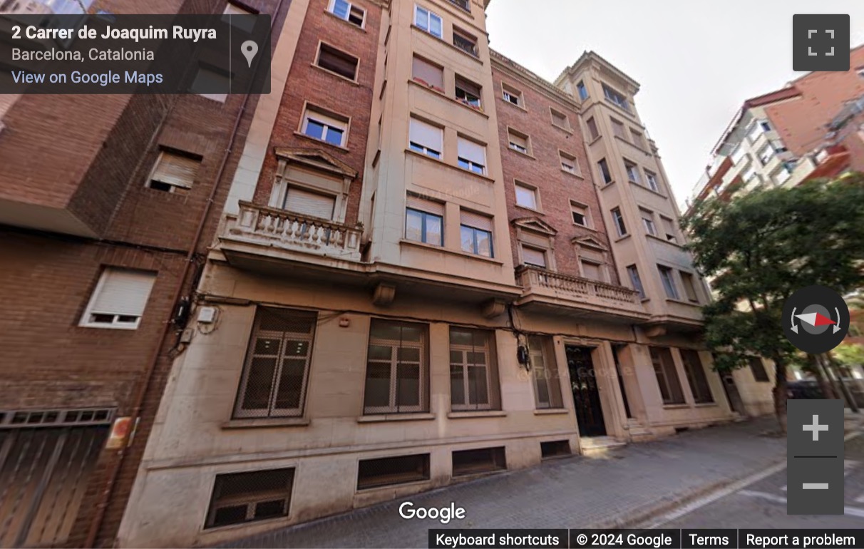 Street View image of Joaquim Ruyra, 9-11, Barcelona