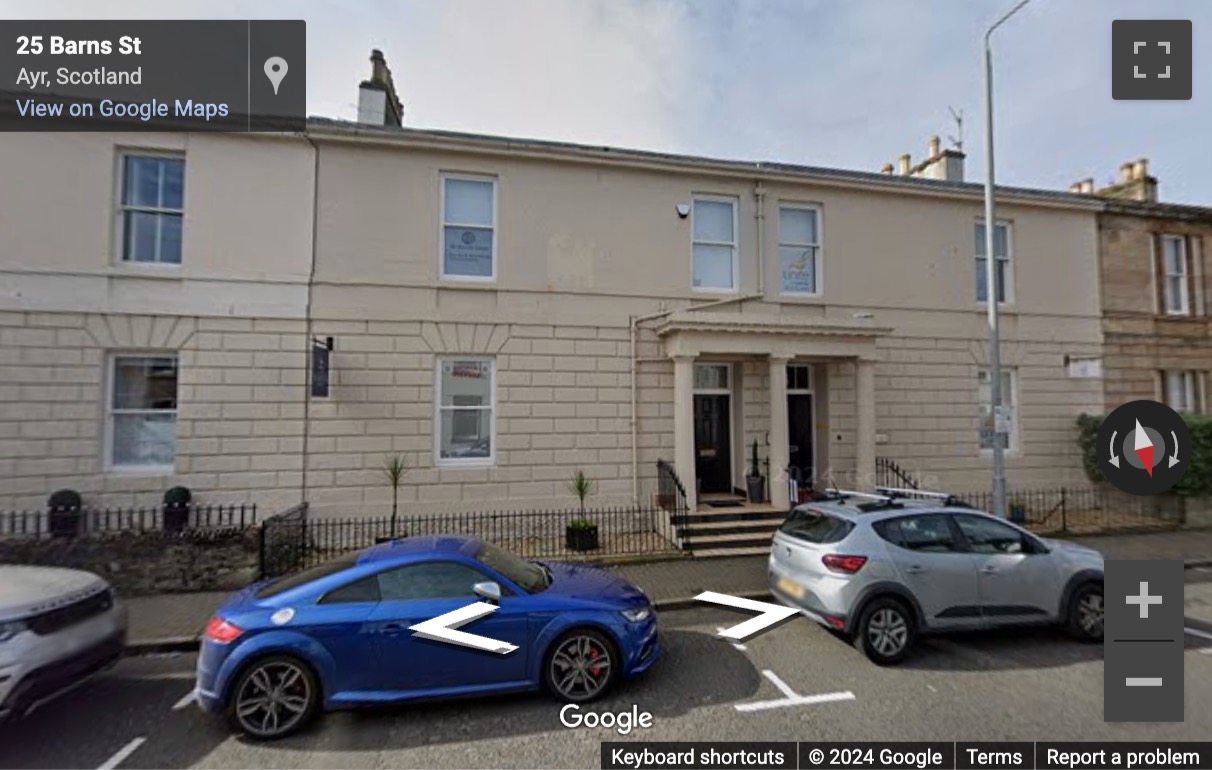 Street View image of 25 Barns Street, Ayr, United Kingdom