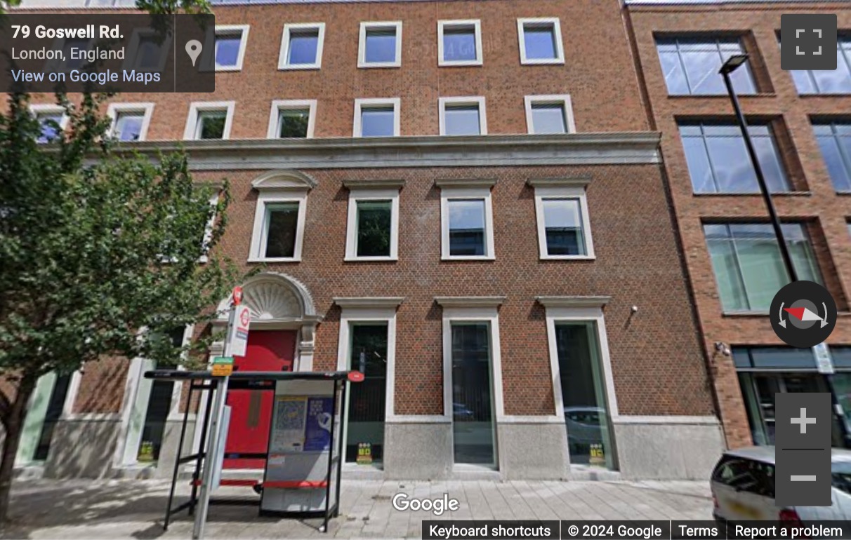 Street View image of 132-140 Goswell Rd, Central London, EC1V