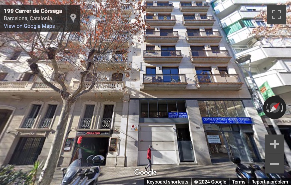 Street View image of Corsega, 199, Barcelona