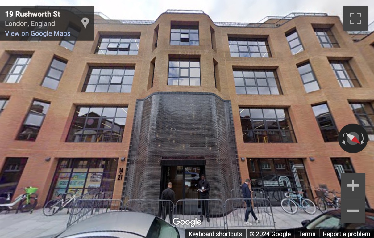 Street View image of Southworks, 14-21 Rushworth Street, Central London, SE1, UK