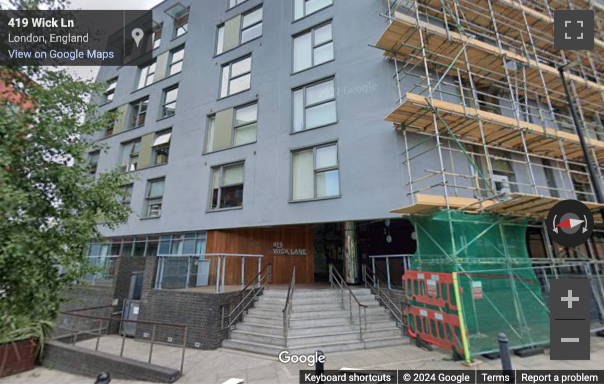 Street View image of Ink Court, 419 Wick Lane, Central London, E3, UK