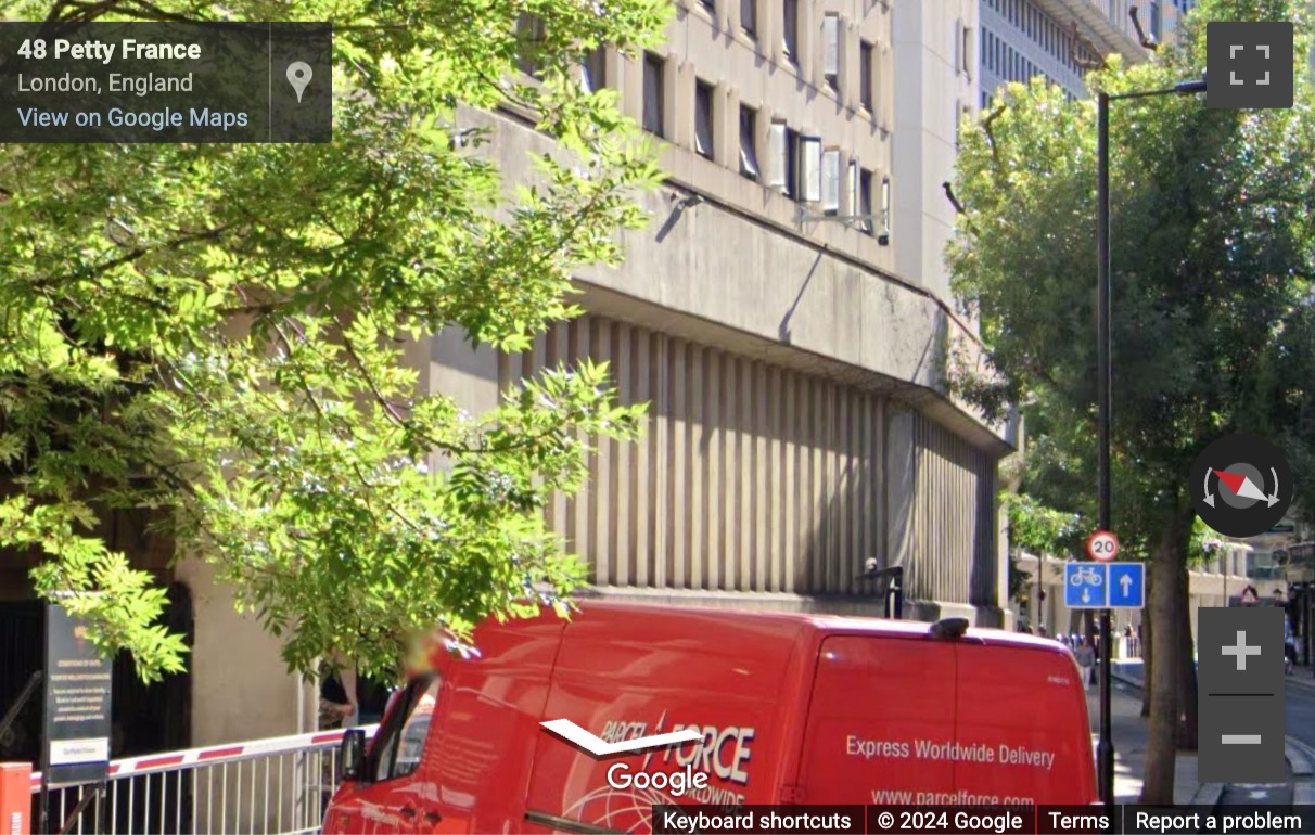 Street View image of 60 Petty France, Central London, SW1H, UK