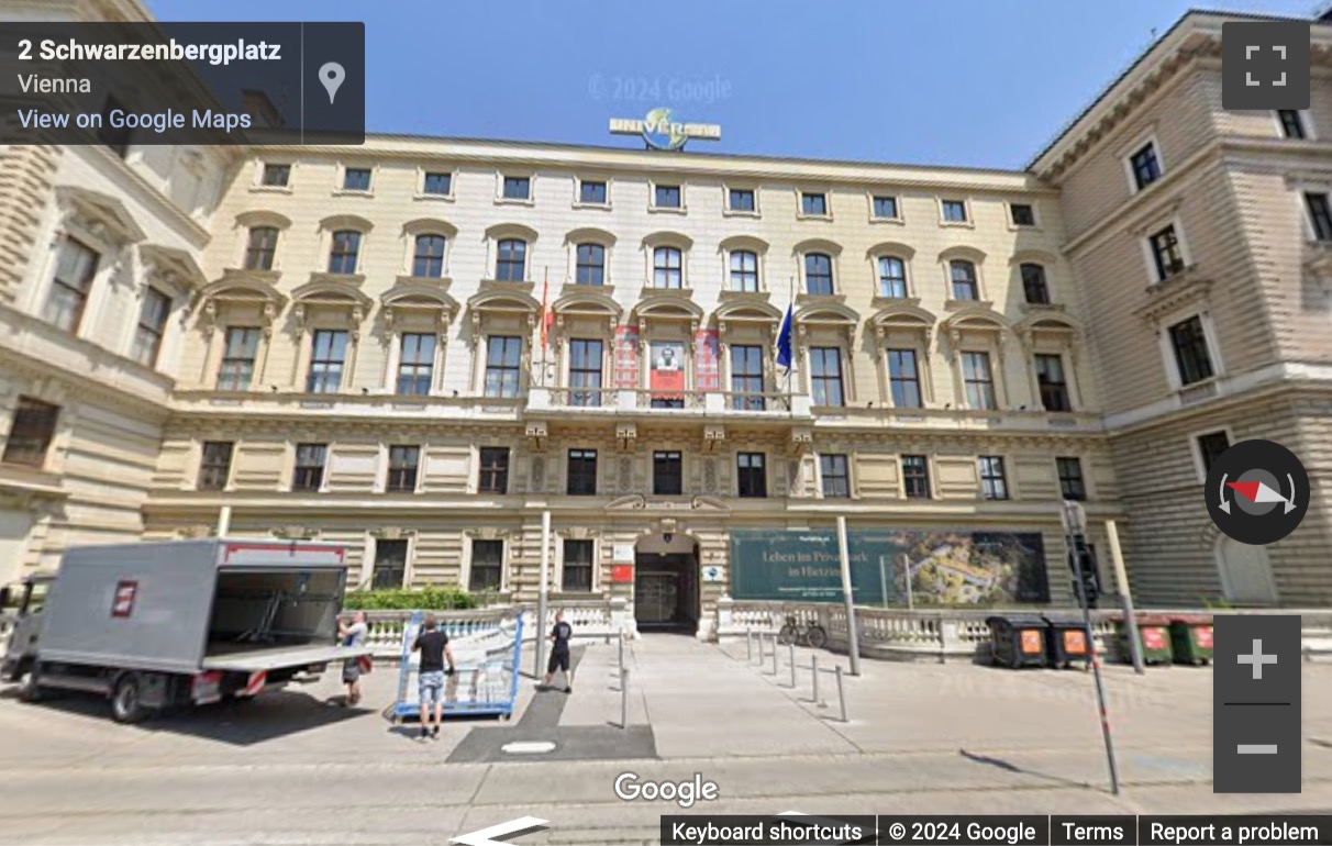 Street View image of Schwarzenbergplatz 2, Vienna