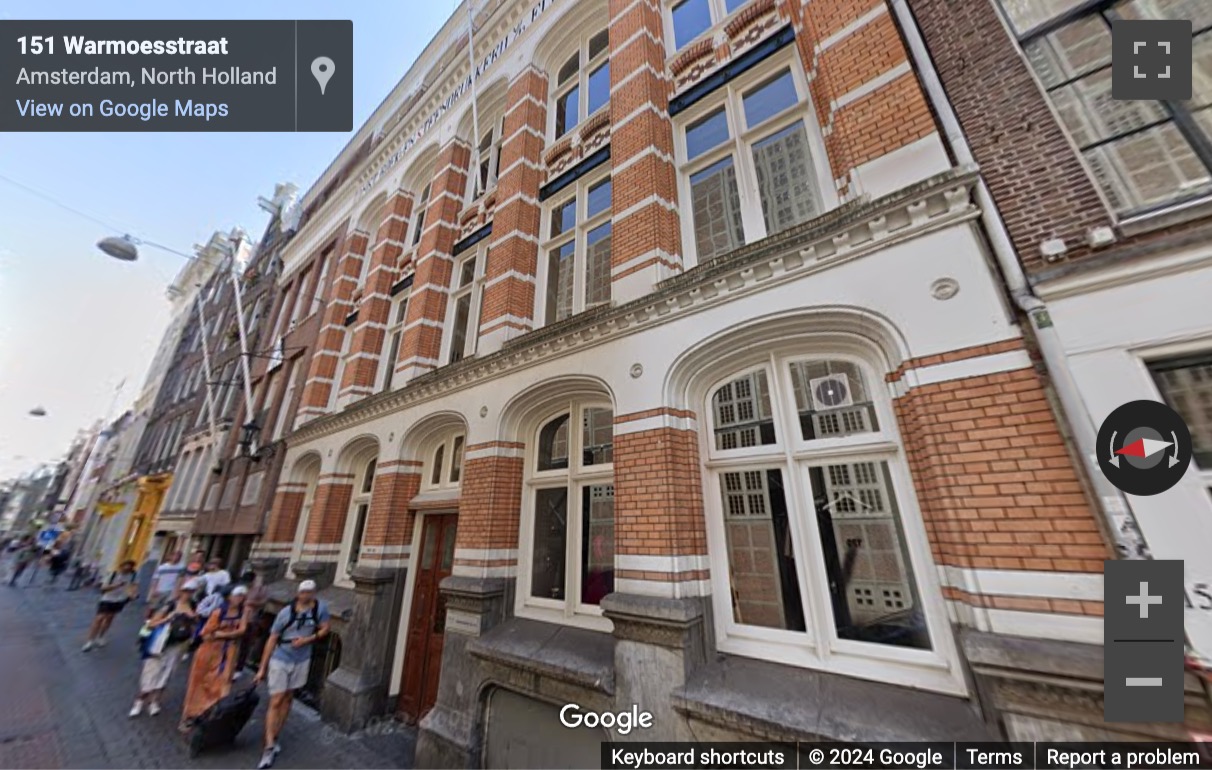 Street View image of Warmoesstraat 149-151, Amsterdam, North Holland