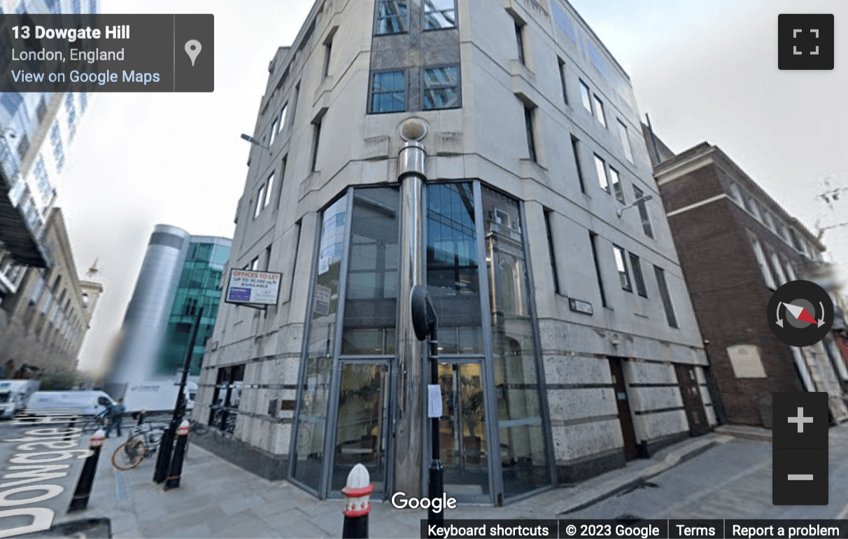 Street View image of Dowgate Hill House, Dowgate Hill, London, EC4R (Near Cannon Street station), Central London