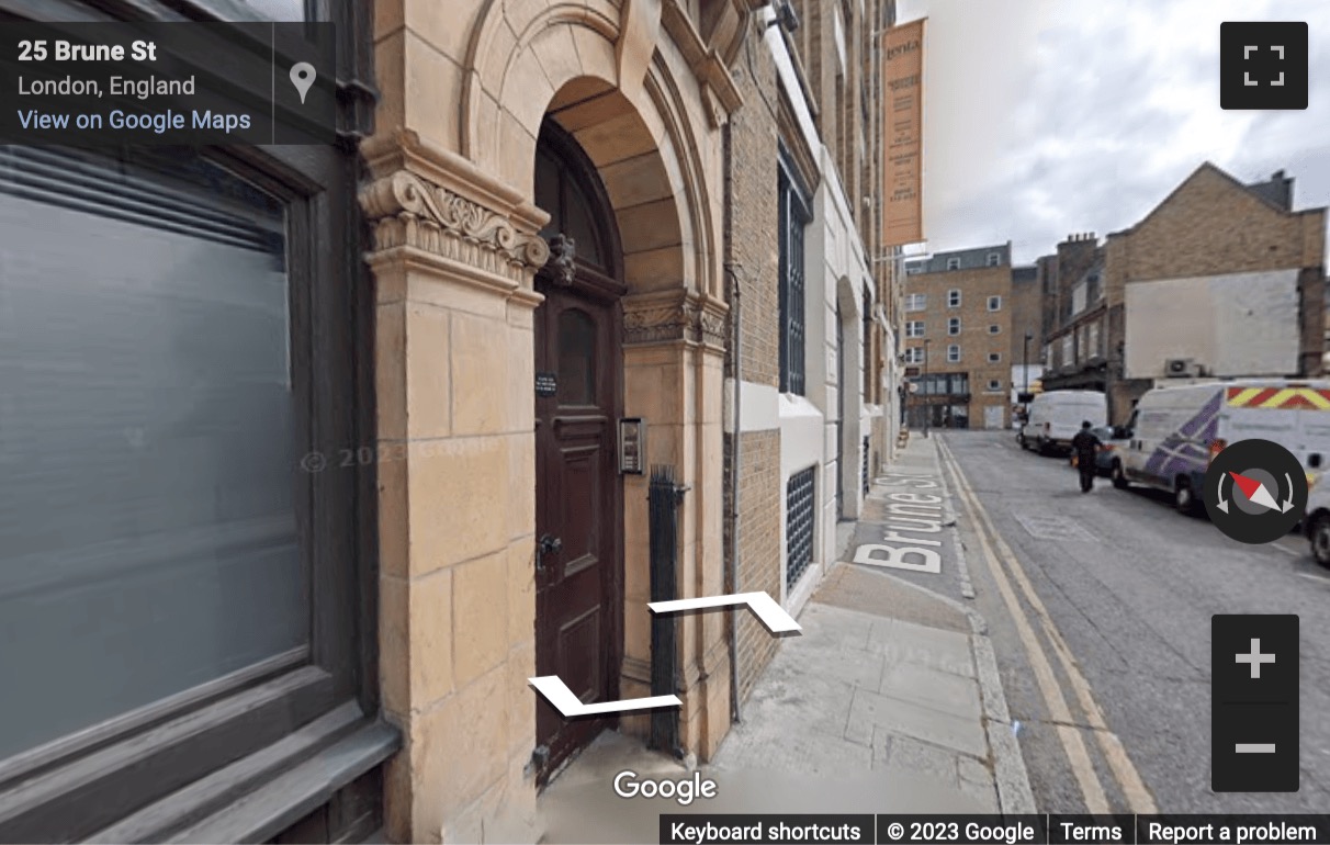 Street View image of Coppergate House, 16 Brune Street, Central London, E1, UK