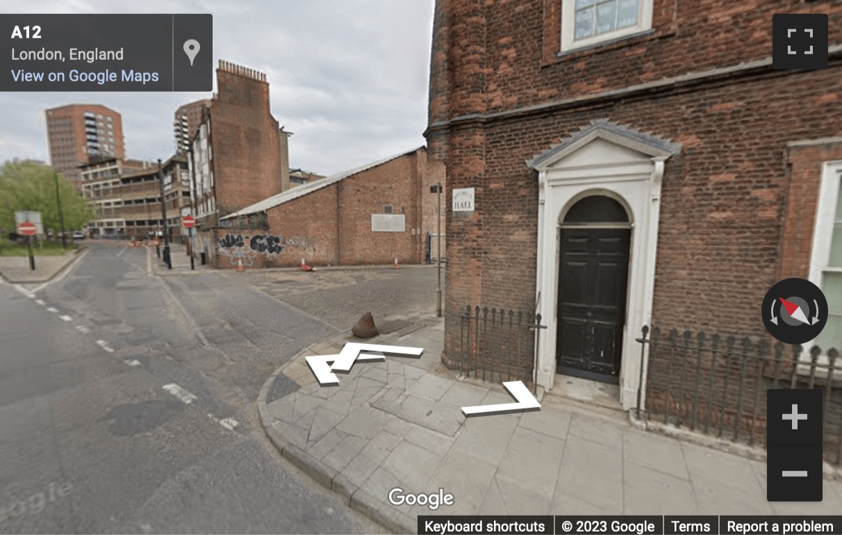 Street View image of 43-45 Gillender Street, Tower Hamlets, East London, E14, UK