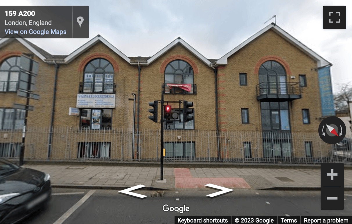 Street View image of Evelyn Court, Deptford Park, South East London, SE8, UK