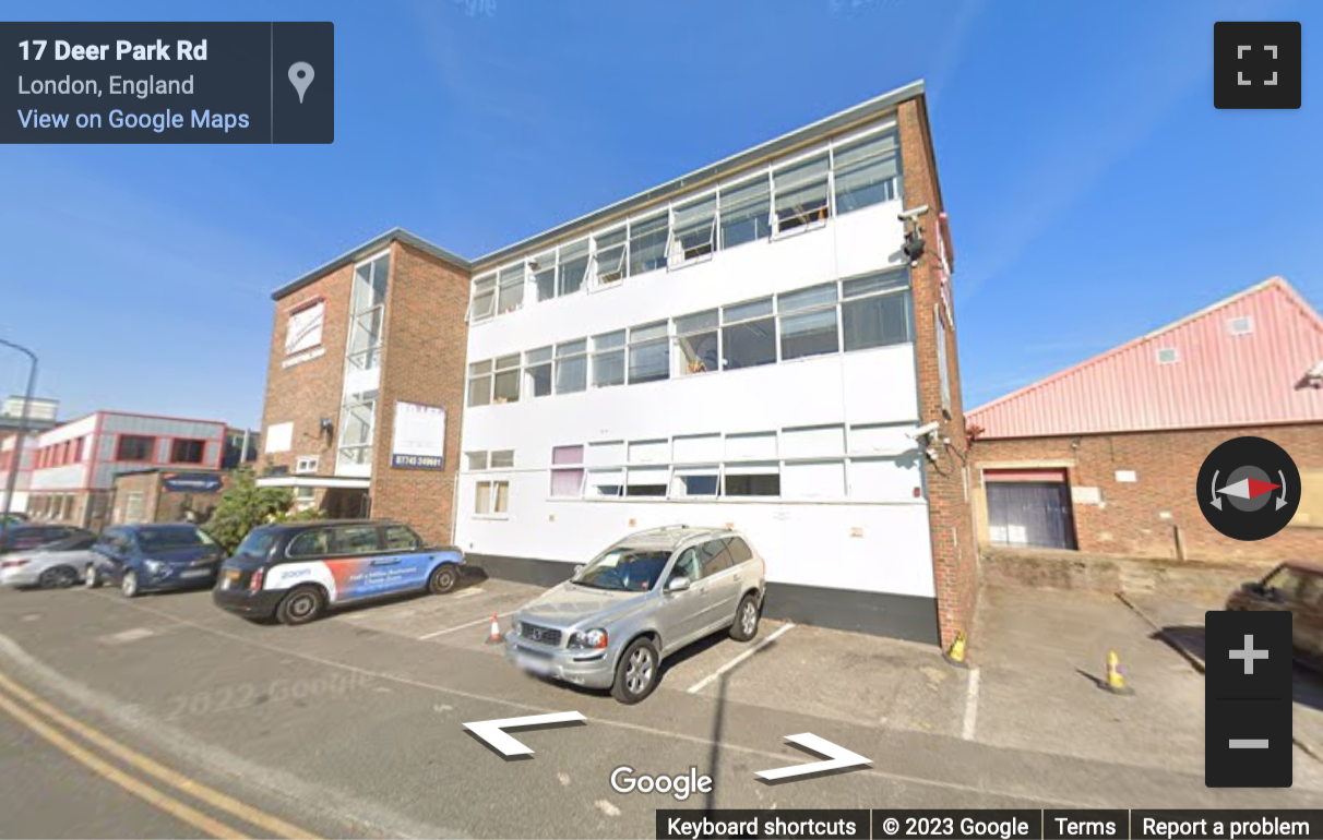 Street View image of 12 Deer Park Road, Merton, South West London, SW19, UK