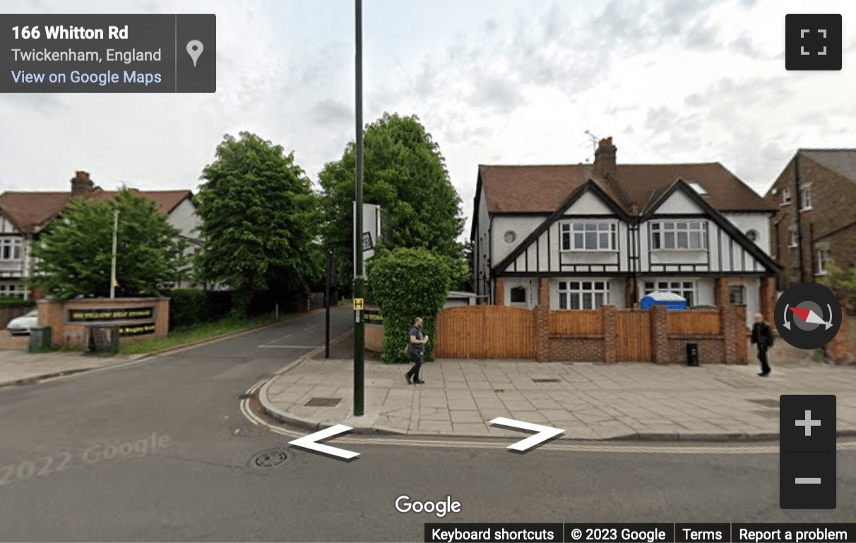 Street View image of 30 Rugby Road, Twickenham, Middlesex