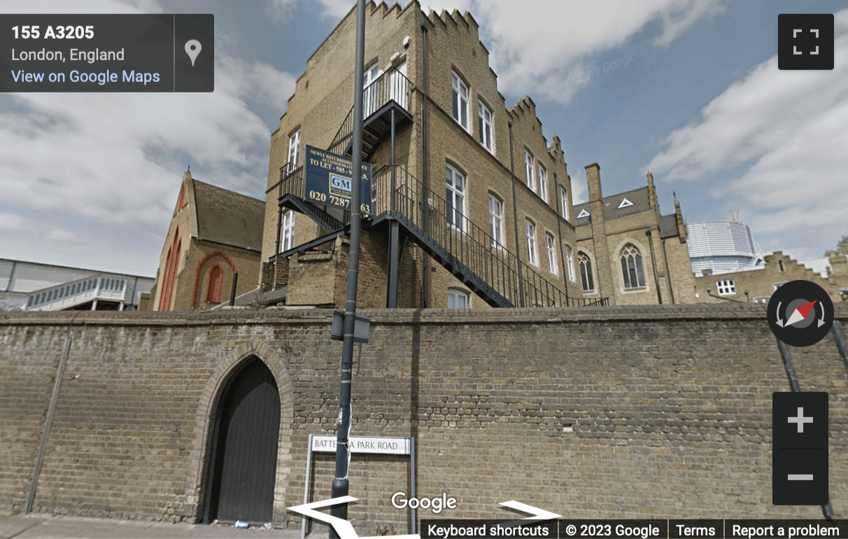 Street View image of Studio 16, Cloisters House, 8 Battersea Park Road, London, SW8