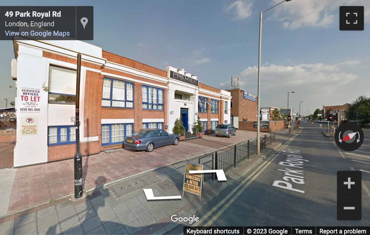 Street View image of 47-49 Park Royal Road, North West London, NW10, UK