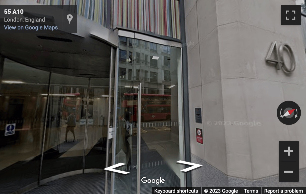 Street View image of 40 Gracechurch, Central London, EC3V, UK