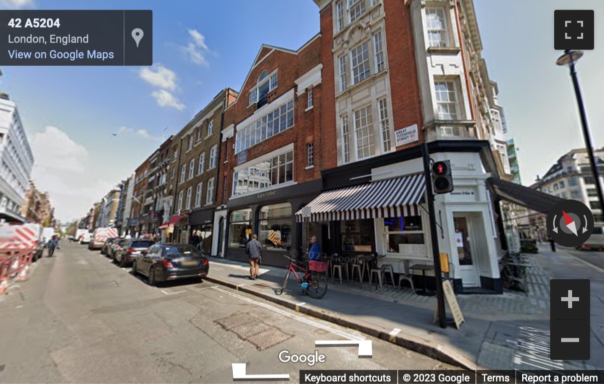 Street View image of Gilmoora House, 57/61 Mortimer Street (Great Titchfield Junction), London