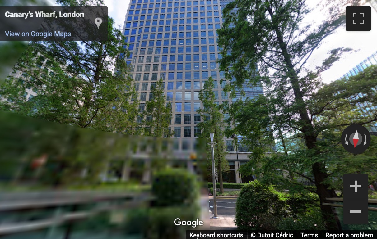 Street View image of 40 Bank Street, Canary Wharf, Tower Hamlets, London, E14, UK