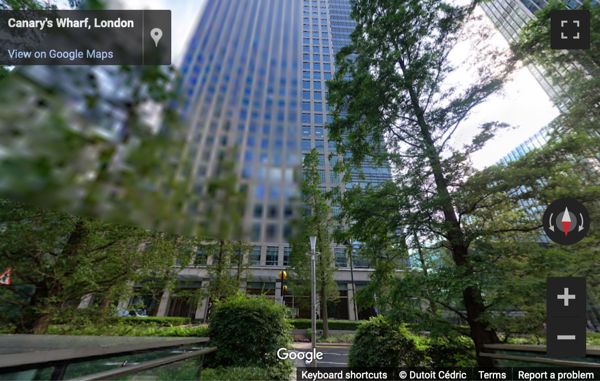 Street View image of 40 Bank Street, Canary Wharf, Tower Hamlets, London, E14, UK