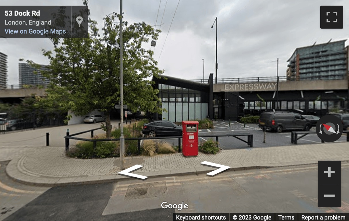 Street View image of 1 Dock Road, Central London, United Kingdom