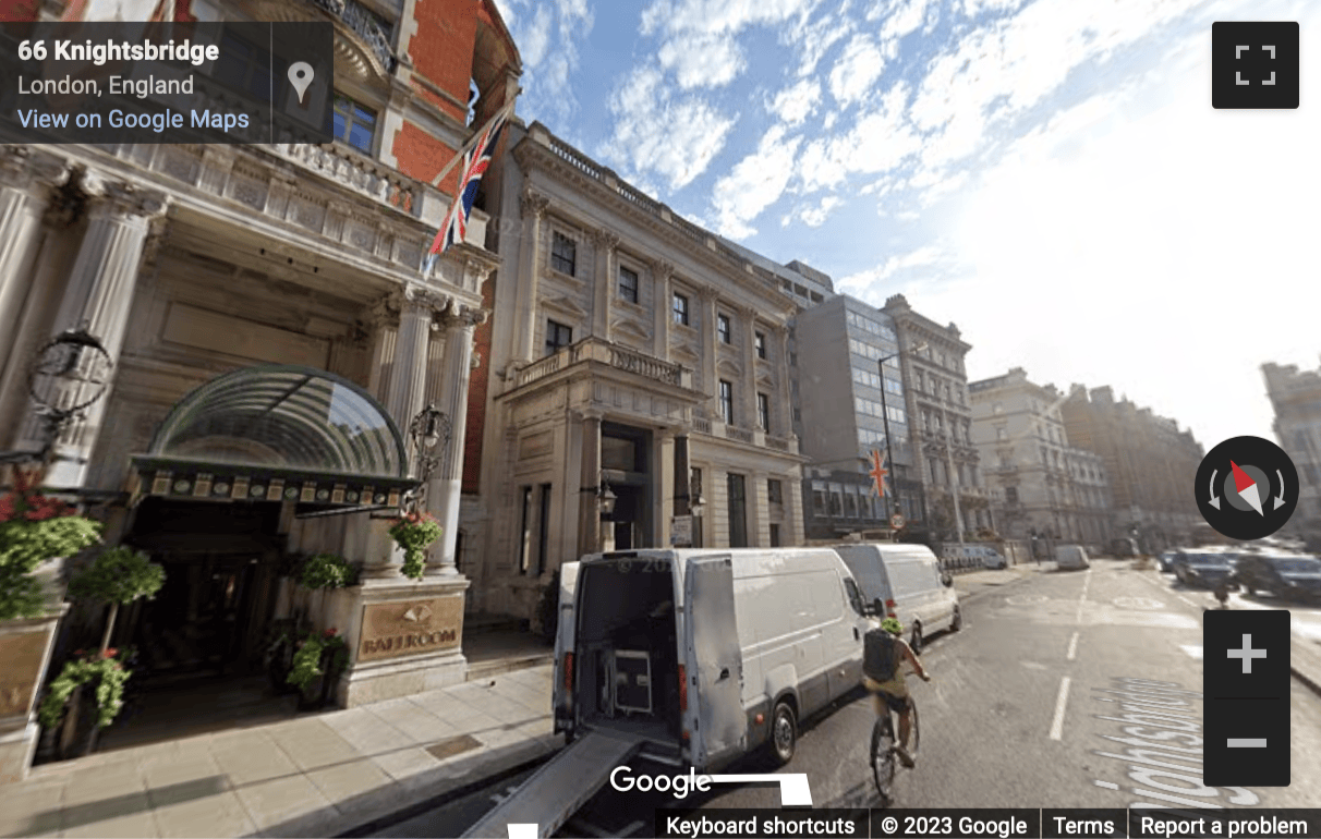 Street View image of 64 Knightsbridge, Central London, SW1X (Opposite Harvey Nichols)