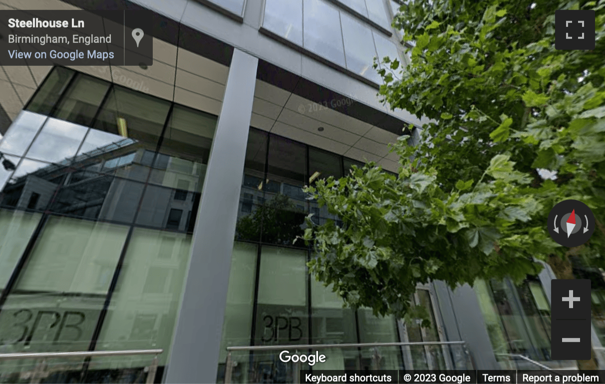 Street View image of Colmore Plaza, 20 Colmore Circus, Birmingham, West Midlands