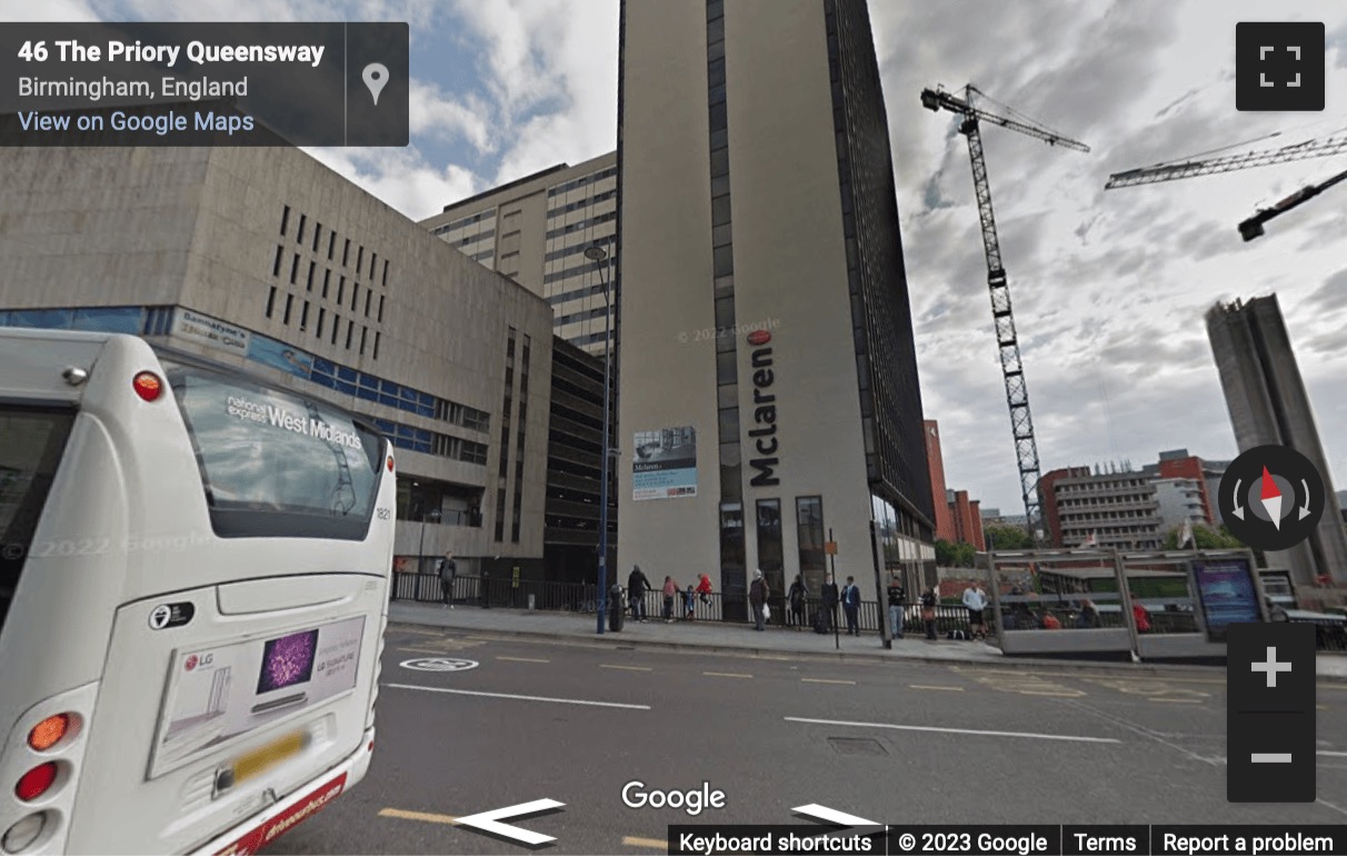 Street View image of 46 The Priory Queensway, Birmingham, West Midlands