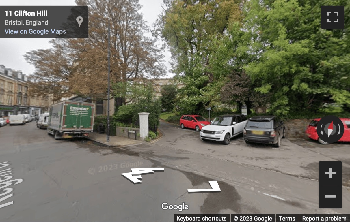 Street View image of 10-11 Saville Place, Clifton, Bristol, Gloucestershire