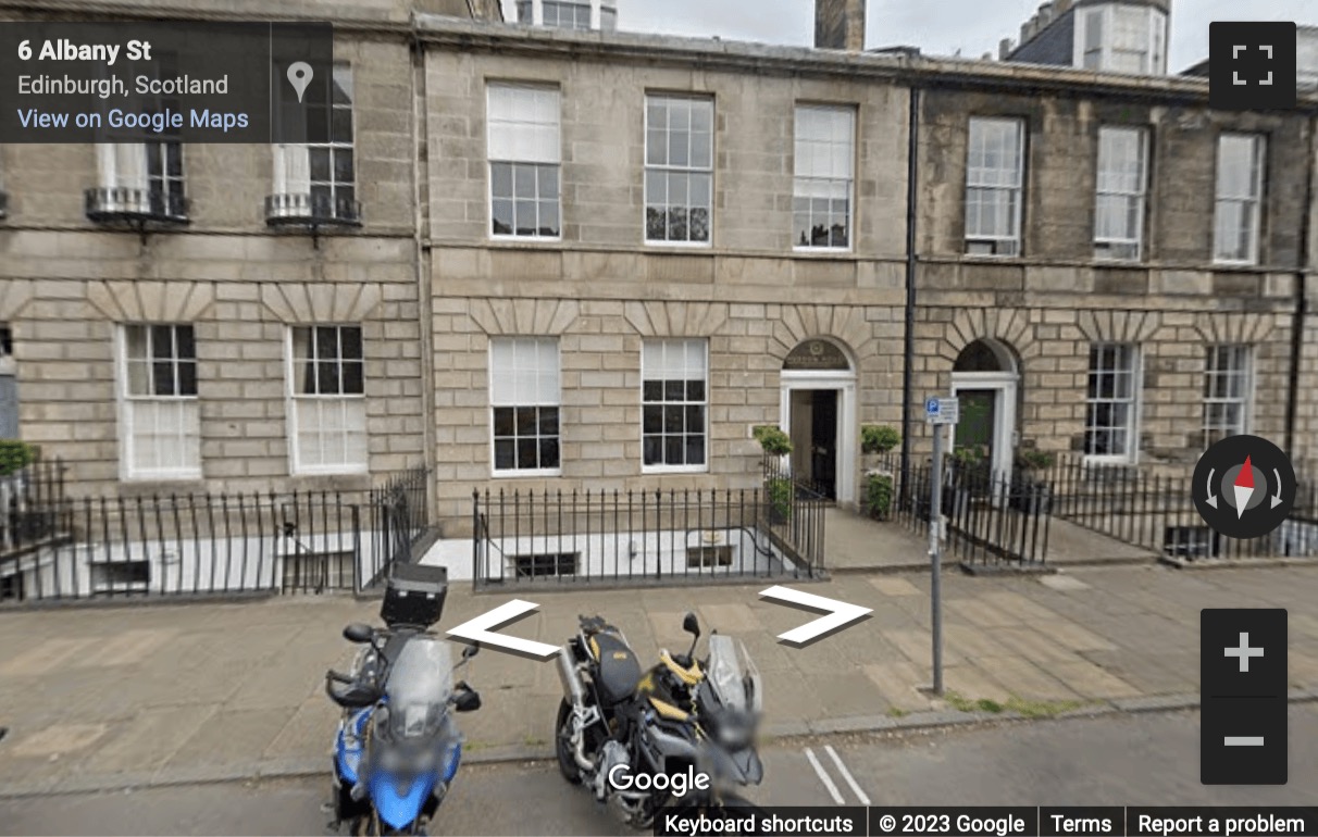 Street View image of 8 Albany Street, Edinburgh, Scotland