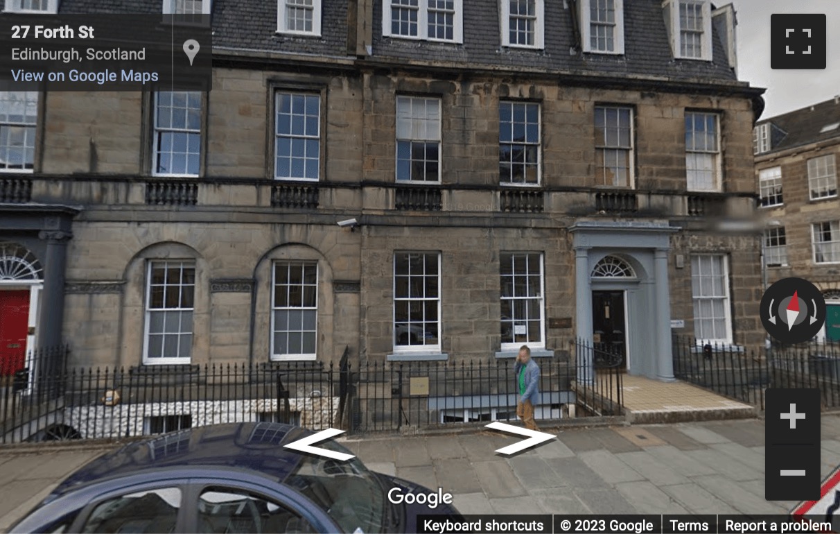 Street View image of 16-26 Forth Street, Edinburgh, Scotland