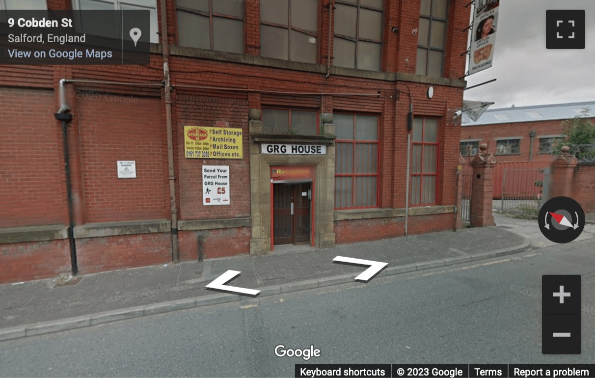 Street View image of Offices to rent in Manchester - Cobden Street, M6 6NA