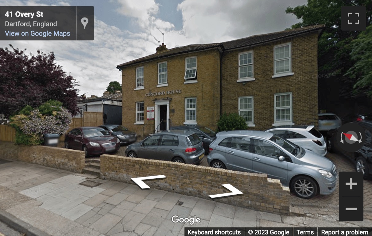 Street View image of Concord House, 41 Overy Street, Dartford, Kent