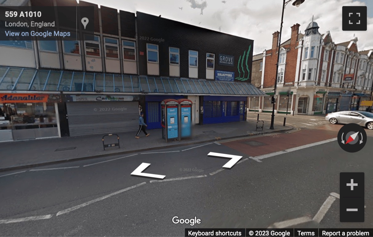 Street View image of Grove Business Centre, 560-568 High Road, Tottenham, London, N17