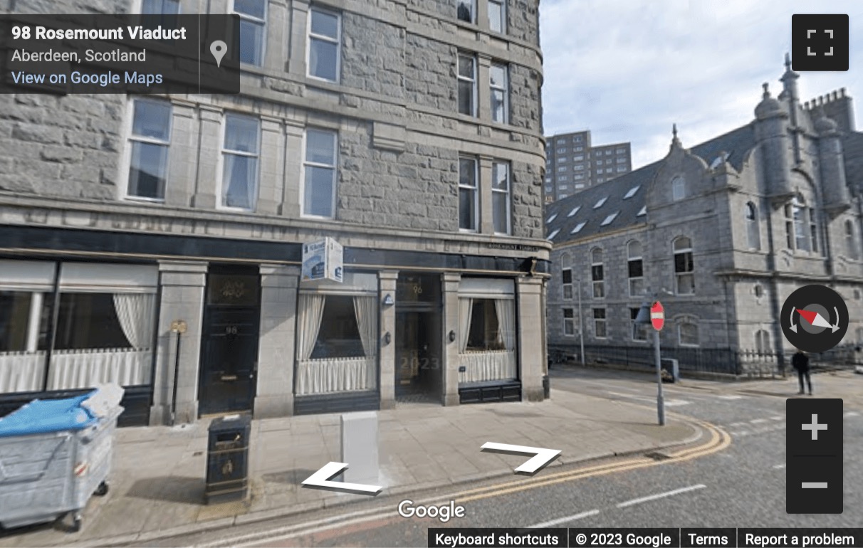 Street View image of Skene House, 96 Rosemount Viaduct, Aberdeen, Scotland