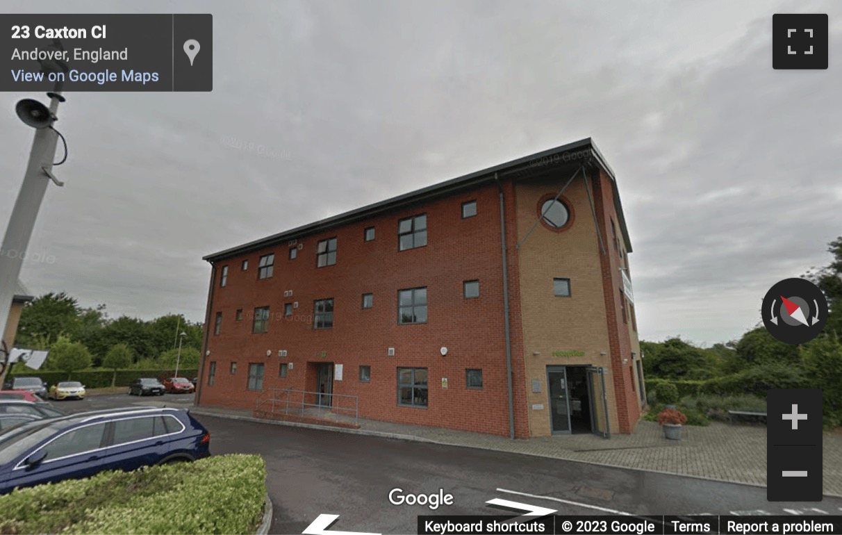 Street View image of Caxton Close, East Portway Industrial Estate, Andover, Hampshire