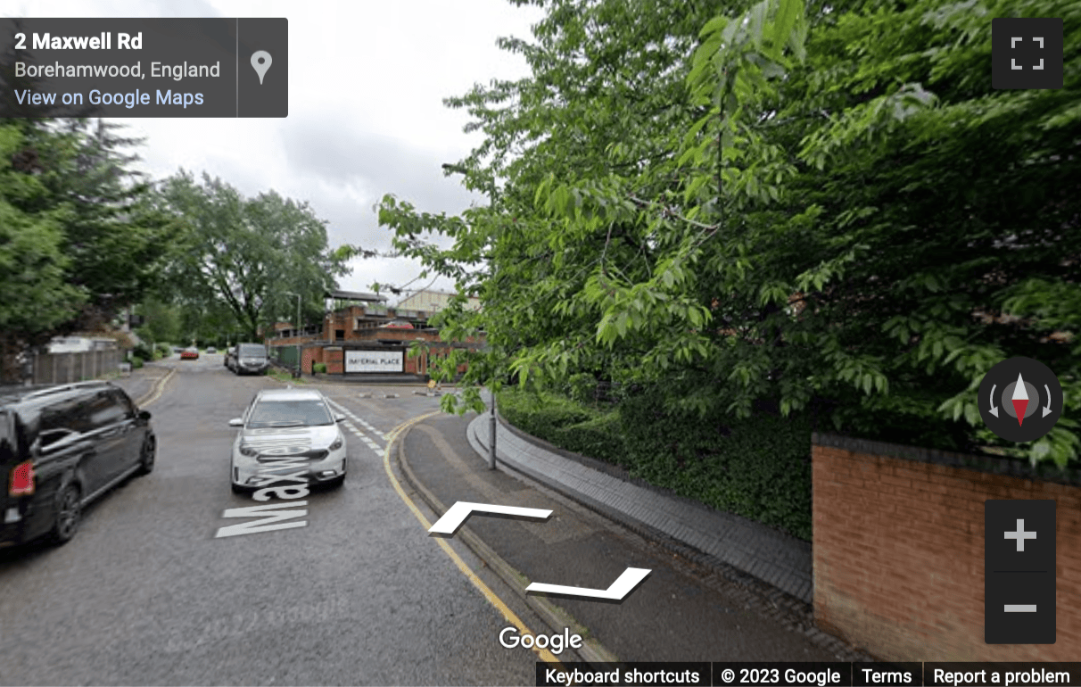 Street View image of 4 Imperial Place, Maxwell Road, Borehamwood, Hertfordshire