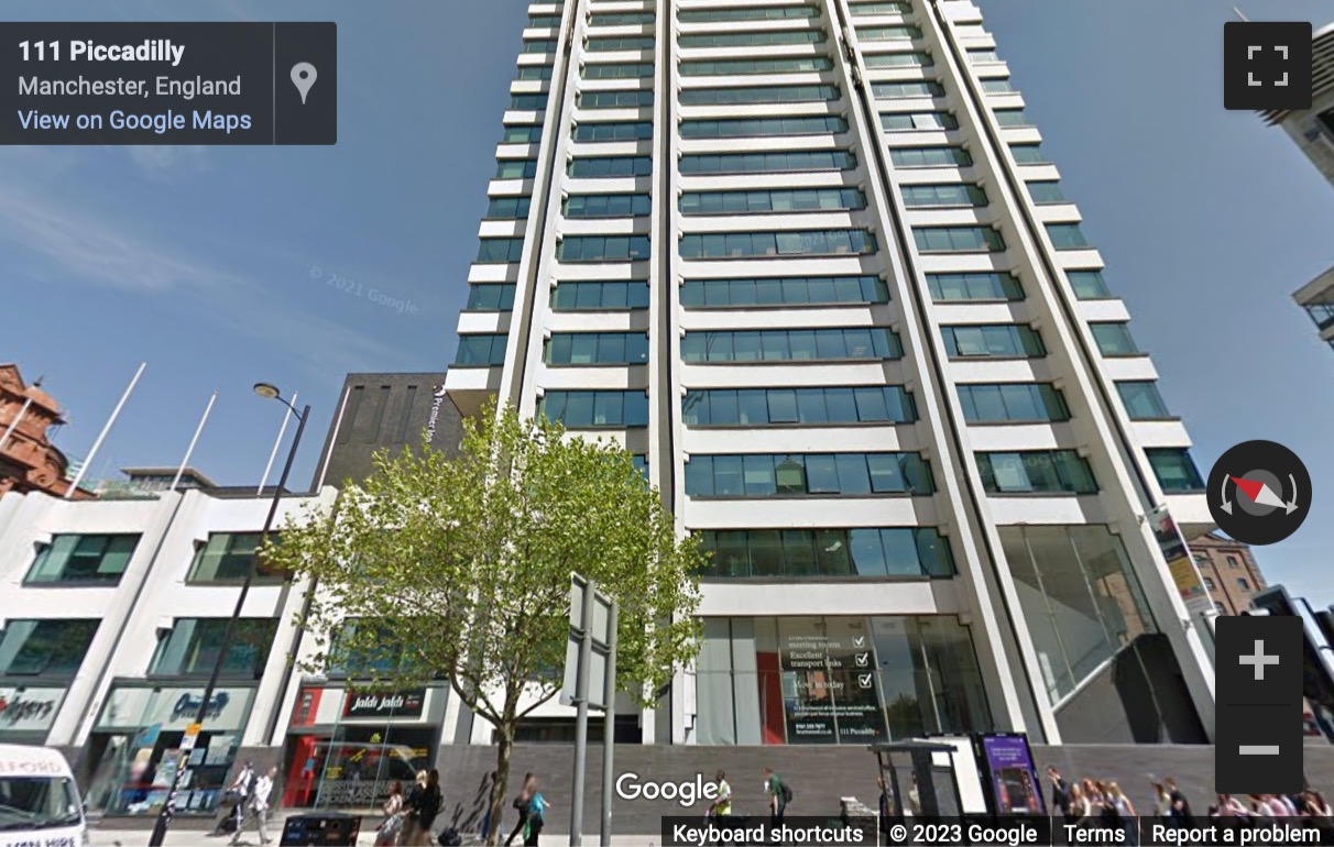 Street View image of 111 Piccadilly, Manchester, Greater Manchester