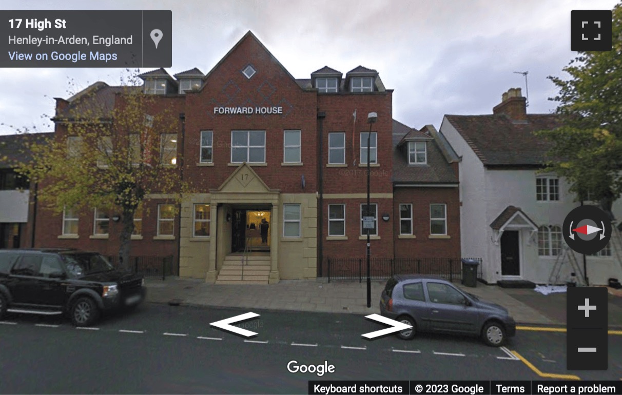 Street View image of Forward House, 17 High Street, Henley in Arden, Warwickshire