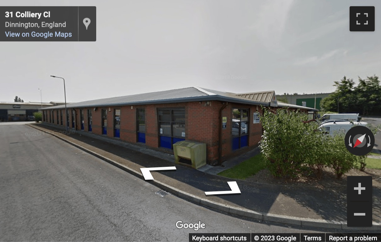 Street View image of Dinnington Business Centre, Outgang Lane, Dinnington, Sheffield, Yorkshire