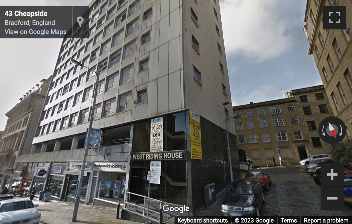 Street View image of 31 Cheapside, Bradford, Yorkshire