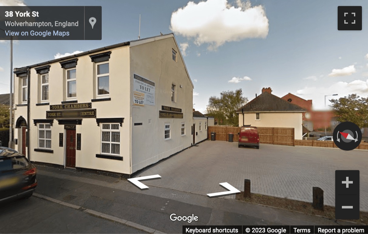 Street View image of York Chambers, York Street, Wolverhampton, West Midlands