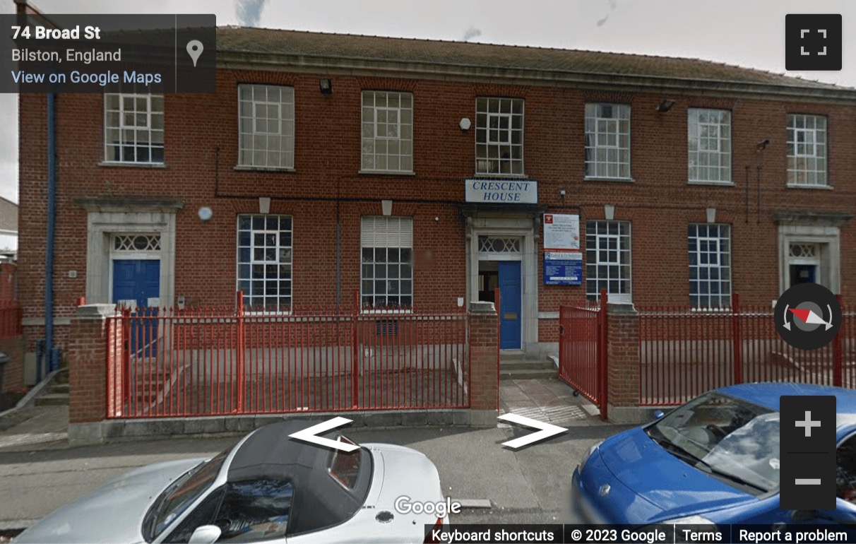 Street View image of Crescent House, Broad Street, Bilston, Wolverhampton, West Midlands