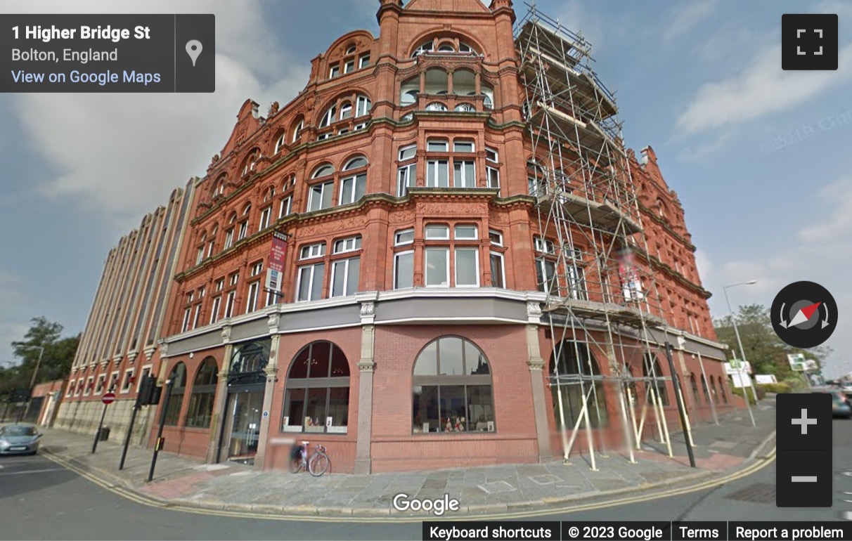 Street View image of St George’s House, 2 St George’s Road, Bolton, Greater Manchester