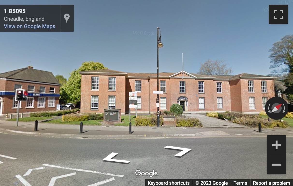 Street View image of Haw Bank House, High Street, Cheadle, Greater Manchester