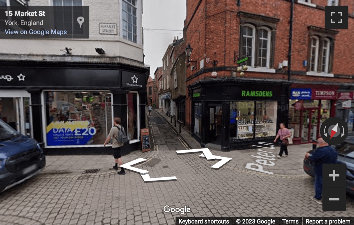 Street View image of York Hub, Popeshead Court Offices, Peter Lane, York, Yorkshire