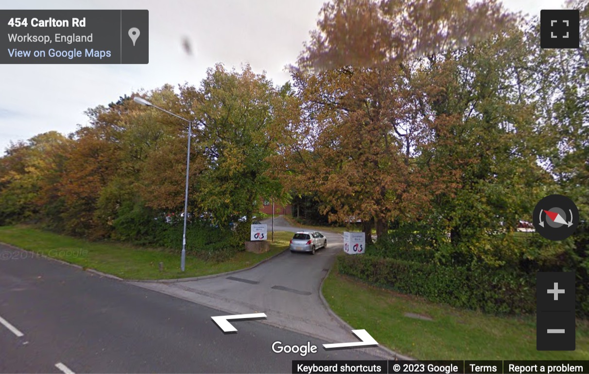 Street View image of Enterprise House, Carlton Road, Worksop, Nottinghamshire