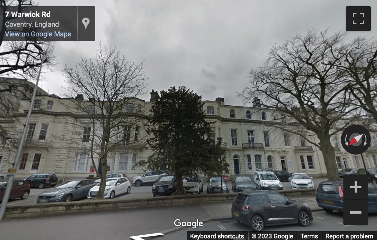 Street View image of The Quadrant Business Centre, 3 The Quadrant, Coventry