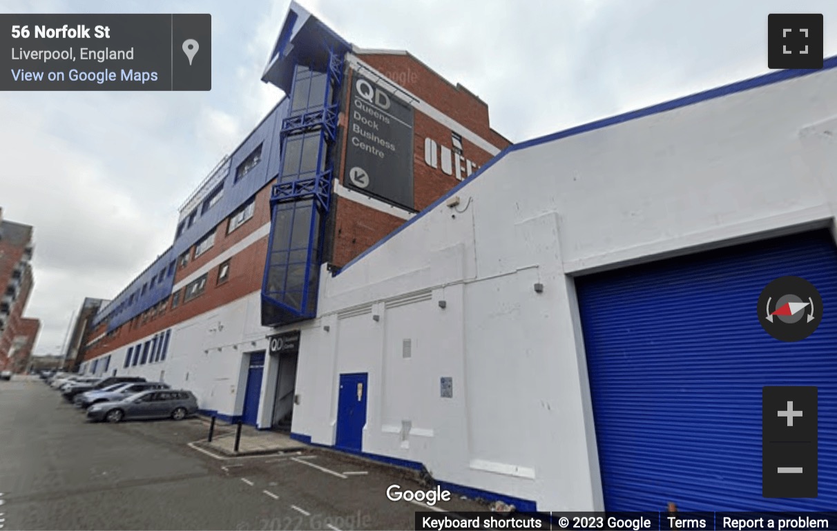 Street View image of Queens Dock Business Centre, 67-83 Norfolk Street, Liverpool, Merseyside